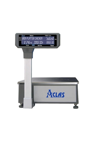 Aclas LS2615E Ethernet Boyunlu Barkodlu Terazi 15 KG