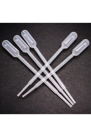 Pastör Pipet 1 Ml - 100 Adet - Plastik Damlalık Polietilen