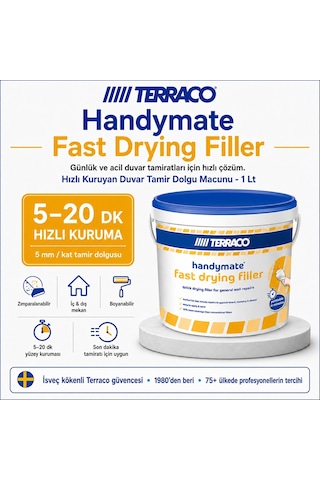 Terraco Handymate Hızlı Kuruyan Duvar Tamir Dolgu Macunu - 1 Lt
