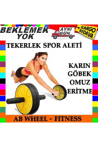 Vücut Egzersiz Tekerlekli Spor Aleti Ab Wheel Kampanyalı