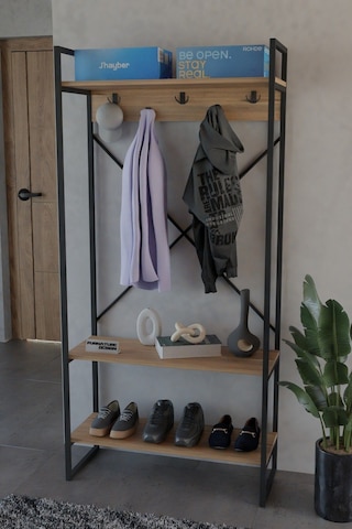 Echo Vestiyer Askılık Portmanto Ayakkabılık Çok Amaçlı Vestiyer Çam