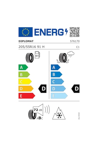 Diplomat 205/55 R16 91H Diplomat Winter HP FP Kış Lastiği 2023