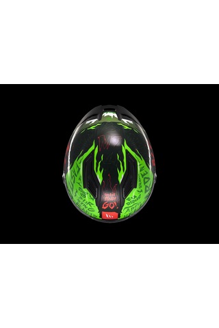 Mt Helmets Stınger Ardent C6 Kapalı Kask Parlak Yeşil - Siyah