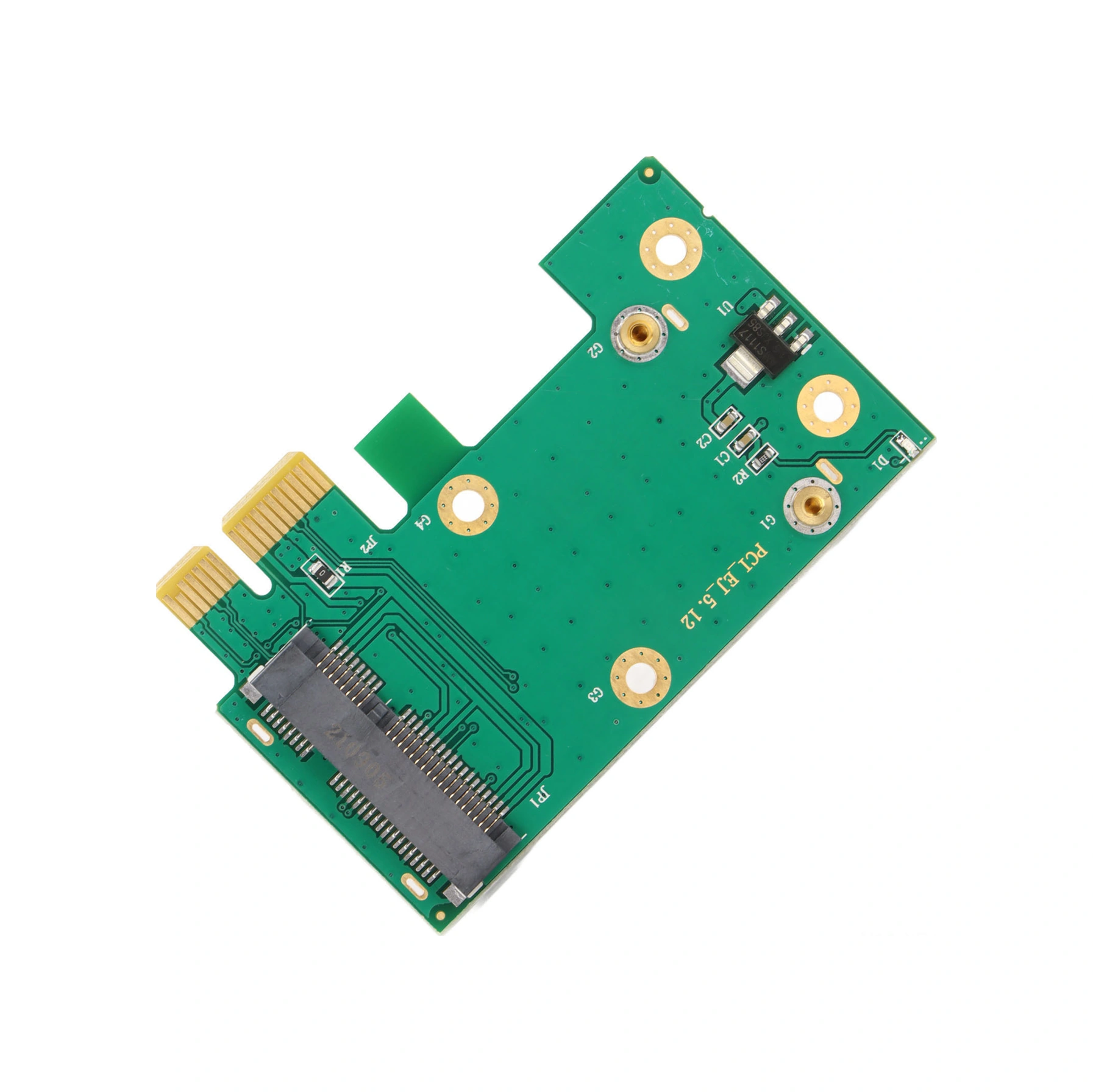 Xiyyadms Masaüstü Bilgisayar İçin Mini Pcı-e'den Pcı-e'ye Dönüştürücü, Antenli, Tak Ve Kullanın, Dayanıklı Pcb Malzeme, Kablosuz Kart Bağlantı Adaptörü