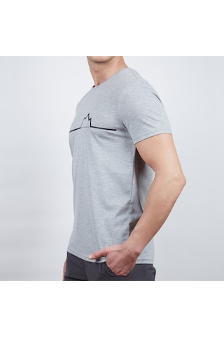 Alpinist Nordic Erkek T-Shirt Gri Melanj L (600609)