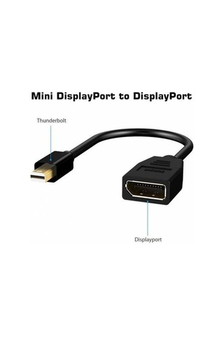Thunderbolt Mini Displayport Erkek To Displayport Dişi Çevirici