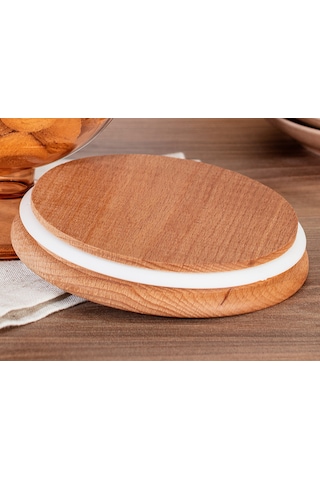 Madame Coco Marion Ahşap Kapaklı Saklama Kabı 1600ml 1ksakl0437