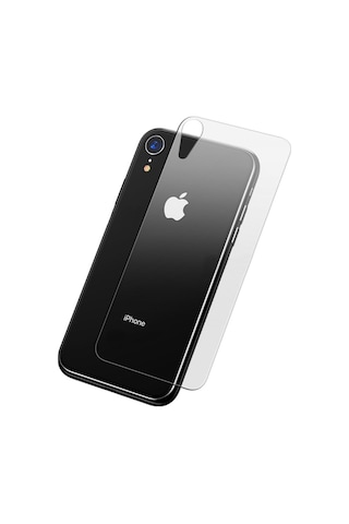 Baseus Apple Uyumlu iPhone Xr 6.1 0.3Mm Arka Full Kırılmaz Cam Ekran Koruyucu Şeffaf (477154622)