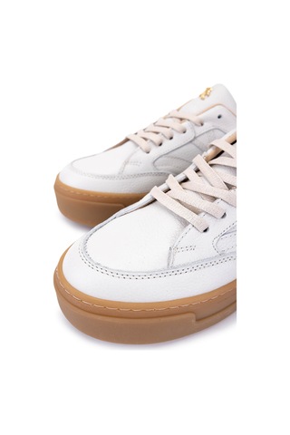 Tamer Tanca Kadın Hakiki Deri Kırık Beyaz Sneakers & Spor Ayakkabı 154 6801 Bn Ayk Sk25-26 Off Whıte Fltr Beyaz