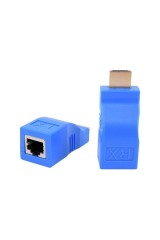 4971 Hdmi Rj45 Cat5 6 Extender Uzatıcı Uzatma Aparatı Adaptör