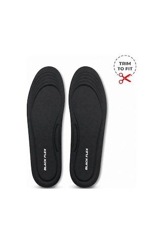 Black Flex Perfect Fit Ark Destekli Erkek Comfort İç Tabanlık 41-46 Numaraya Göre Kolay Kesilebilir-trım To Fit