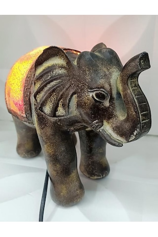 Fil Mozaik Lamba Yatak Odası Bebek Odası Gece Lambası Masa Üstü Ev Dekorasyon Çok Renkli