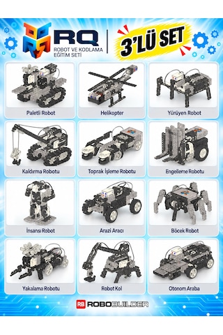 Rq Robotik Kodlama Eğitim Seti 3'lü Set
