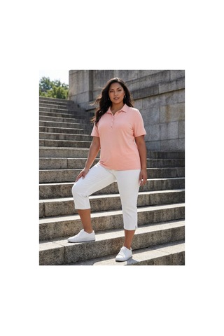 Hanezza Polo Yaka T-shirt Nar Çiçeği - 35199535 Nar Çiçeği