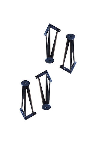 Metal Boru Ayak Kütük Masa Dresuar Orta Sehpa Zigon Ayağı 40 Cm 4 Adet