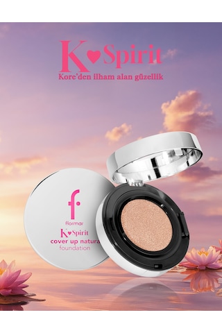 Flormar K-Spirit Cover Up Yüksek Kapatıcı & Uzun Süre Kalıcı Doğal Bitişli Fondöten 002 Porcelain