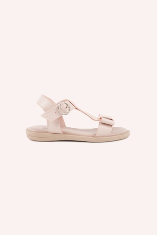 Panço Kız Çocuk Pudra Sandalet Pembe