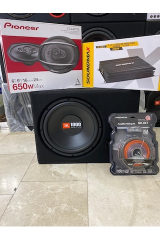 Jbl Paket Set 30cm Bass 4kanallı Anfi Pıoneer Oval Hoparlör 650w
