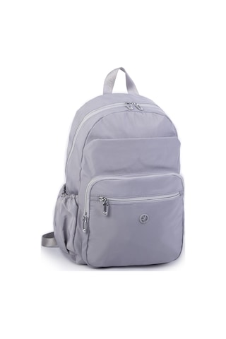 Nas Bag Büyük Boy Unisex Hafif Ve Su Geçirmez Çok Gözlü Sırt Çantası Gri