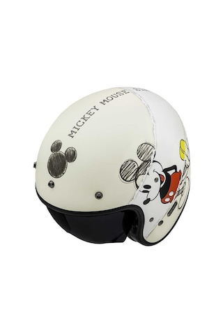 Hjc V31 Disney Mickey Sketch MC1SF Açık Kask-11387 Çok Renkli
