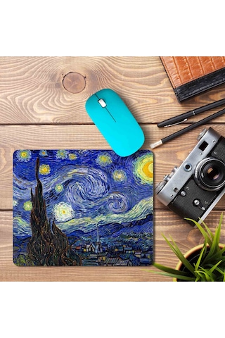 Van Gogh Yıldızlı Gece Baskılı Mouse Pad Van Gogh Yıldızlı Gece Baskılı Mouse Pad