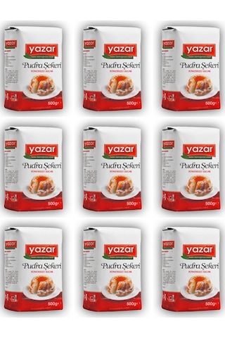 Yazar Pudra Şekeri 9 x 500 G