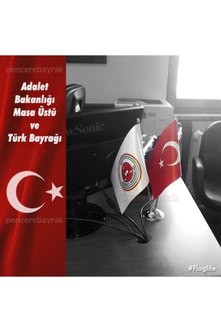 Masa Bayrak - Adalet Bakanlığı ve Türk Bayrağı