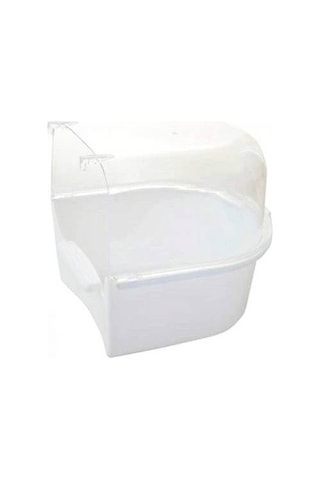 Bird Life Bülbül Kanarya Muhabbet Kuşu Banyoluğu 12.5 x 12 x 13 CM Beyaz