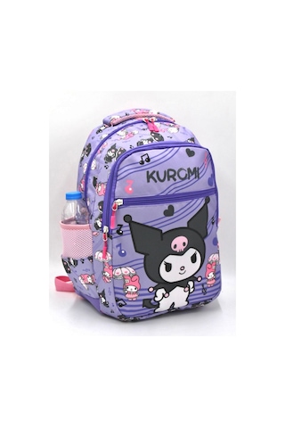 Kuromi Desen Mor Ortopedili Beslenmelikli Sırt İlkokul Çantası
