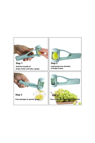 Jian Fan Mutfak Malzemeleri, Üzüm Dilimleyici, Meyve Bölücü, Taze Meyve Ayırıcı Mavi