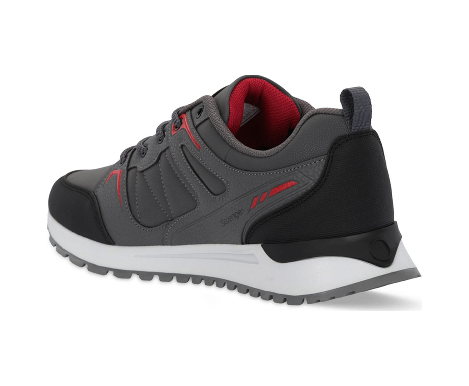 Slazenger Outback I Erkek Koyu Gri / Kırmızı Günlük Spor Ayakkabısı Koyu Gri / Kırmızı