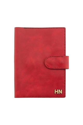 A5 Defter Ve Ajanda Kılıfı - %100 Rainbow Deri - Ko10001 - Kırmızı Kırmızı