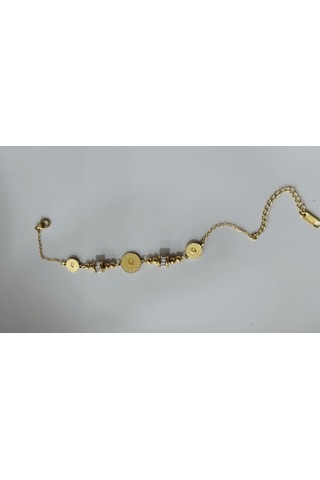 Kadın Çelik Ata Bileklik Altın Renk Çelik