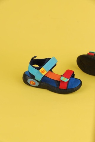 Dudino Coconut Hafif Taban Işıklı Ortopedik Çocuk Sandalet Mavi