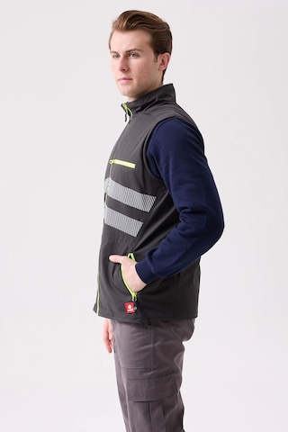 Salix İş Ve Outdoor Yelek - Çift Taraflı , Hafif, Fonksiyonel Cepli Füme