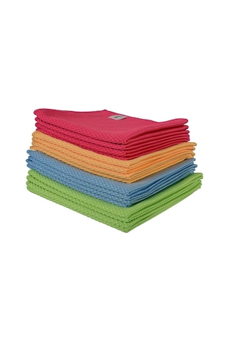 Spark Mikrofiber Cam Bezi 12 Adet Çok Renkli 40 x 40 CM