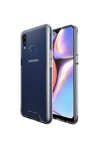 Samsung Uyumlu Galaxy A10s Kılıf Zore Gard Silikon Renksiz