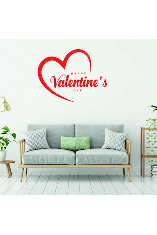 Happy Valentine's Day & 14 Şubat Sevgililer Günü Sticker-3 Renkli