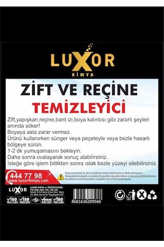 Luxor Kimya Zift ve Reçine Temizleyici 1 L