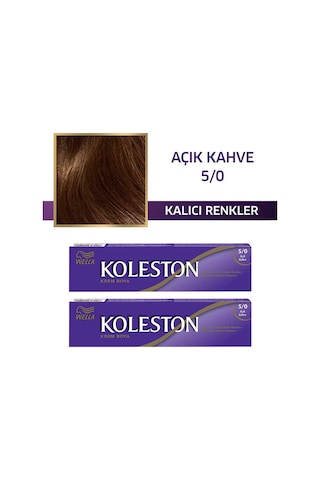 Wella Koleston Sıngle Tüp Boya 5/0 Açık Kahve 2x Paket