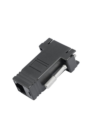 Db15 Vga Dişi - Rj45 8p Dişi Adaptör Siyah