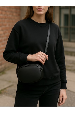 Kadın Mini Urban Çapraz Askılı Omuz Çantası Siyah