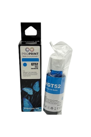 Proprint Hp Gt52xl-m0h54ae Mavi Uyumlu Mürekkep 100 Ml 6,000 Sayfa 720 750