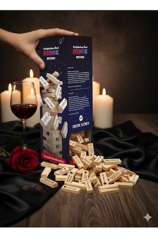 Rekze Çiftlere Özel Masaj Yağı + Denge Oyunu Seti