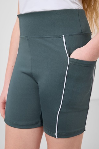 Tommylife Orman Yeşili Esnek Standart Fit Basic Performans Kız Çocuk Tayt - 75189 Yeşil