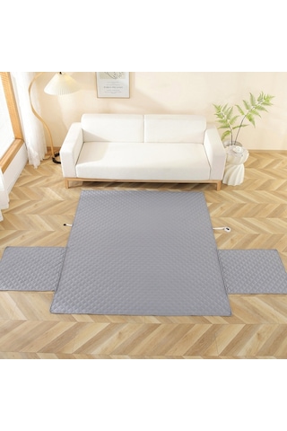 Sones Çift Taraflı Su Geçirmez Evcil Hayvan Yastığı Elmas Desenli Kanepe Kılıfı, Boyut: 130x196cm Gri