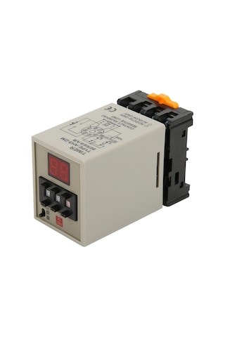 Gajeena Ah3-dm Dijital Göstergeli Zaman Rölesi, A/b Çift Modlu, Ac220v, Yüksek Hassasiyetli, Tabanlı, 0.01s-990h Aralığı