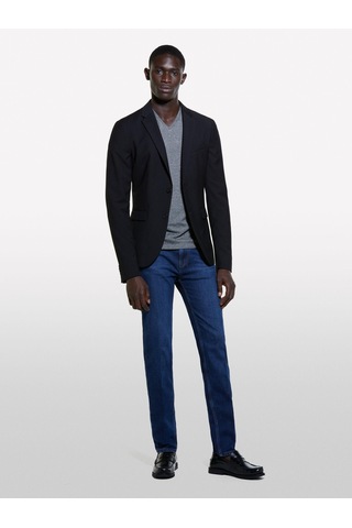 Sisley Pamuk Karışımlı Vintage Yıkama Efektli Dar Denim Pantolon Erkek Haki Mix Pantolon - 324a4s1bse02c