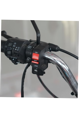 2 Adet 6 Ledli Motosiklet Scooter Uyumlu Led Sis Farı Çakar Ve Sabit Mod Açma Kapatma Tuşlu