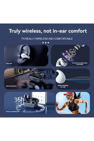 Novahub Kablosuz Kemik İletimli Aır51 Kulaklık - Hafif Tasarım, Spor Ve Müzik İçin, Bt 5.3, 36 Saat Çalma